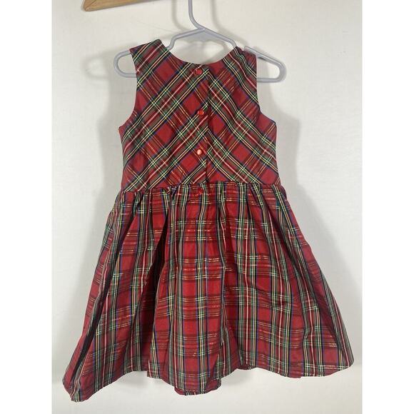 Speechless Toddler Dress Size 5T Red Tartan Plaid Check Holiday Party Christmas - Picture 6 of 10